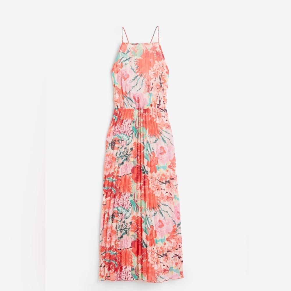 H&M Floral Halter Maxi Dress - Pink
